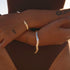 Crescent Bangle in Silver